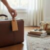 Étiquette bagage cuir régénéré MILOU