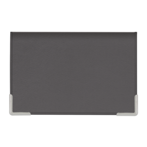 Etui 2 cartes imit° cuir+coins