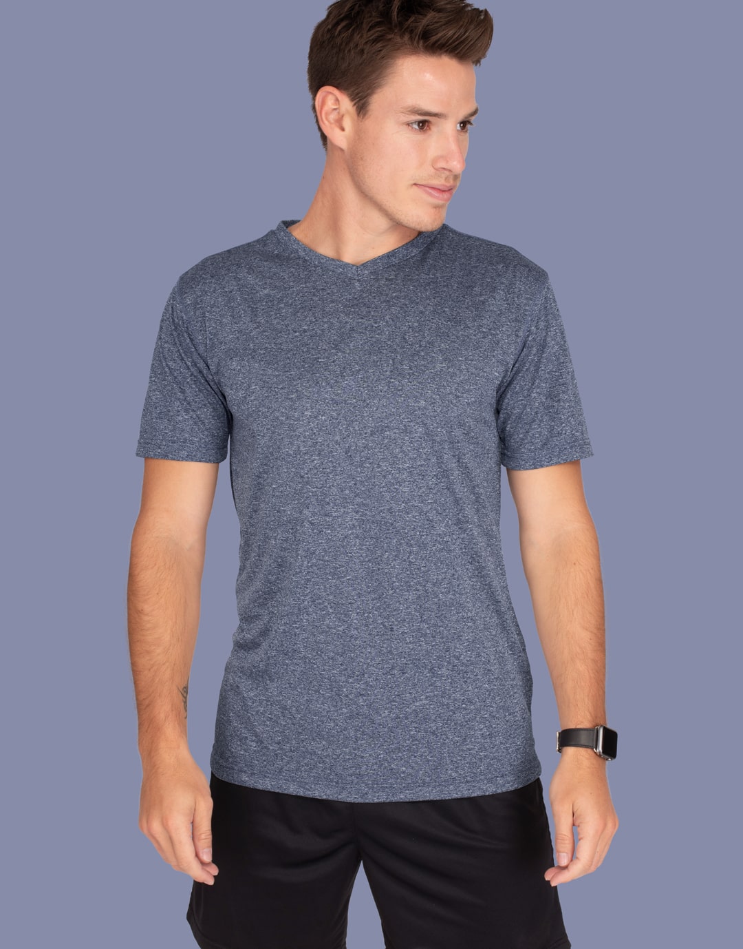 Tee-shirt technique homme chiné Fast Tee-shirt technique homme chiné Fast