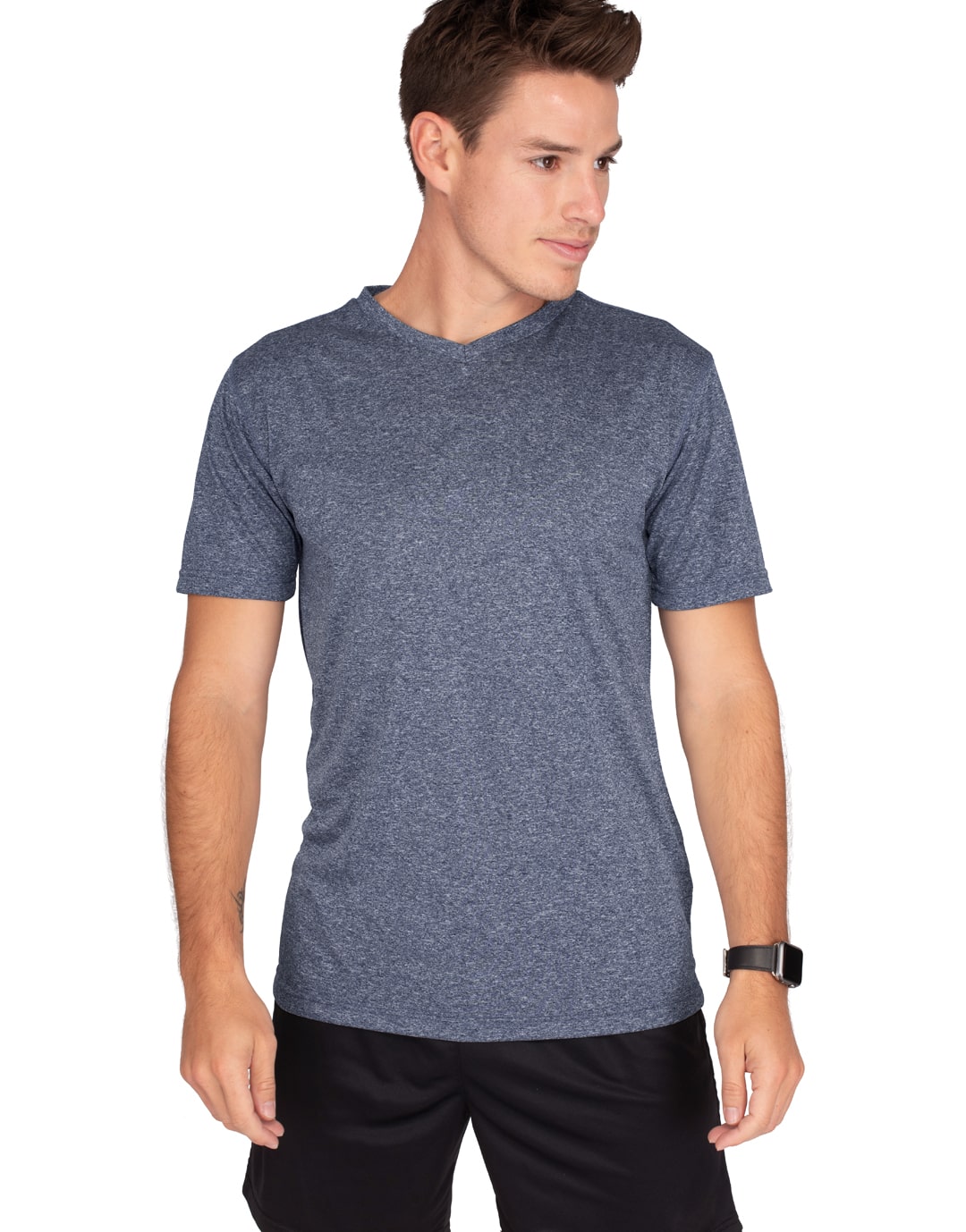 Tee-shirt technique homme chiné Fast Tee-shirt technique homme chiné Fast – vue 2