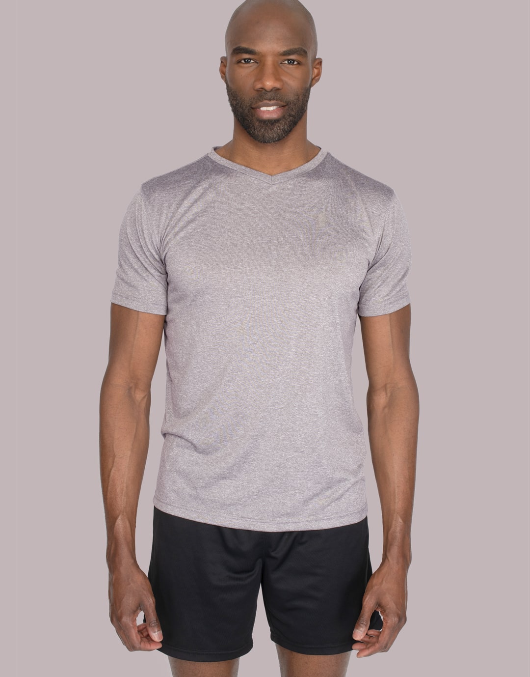 Tee-shirt technique homme chiné Fast Tee-shirt technique homme chiné Fast – vue 3
