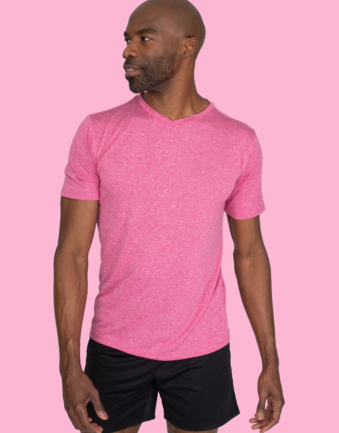 Tee-shirt technique homme chiné Fast Tee-shirt technique homme chiné Fast – vue 4