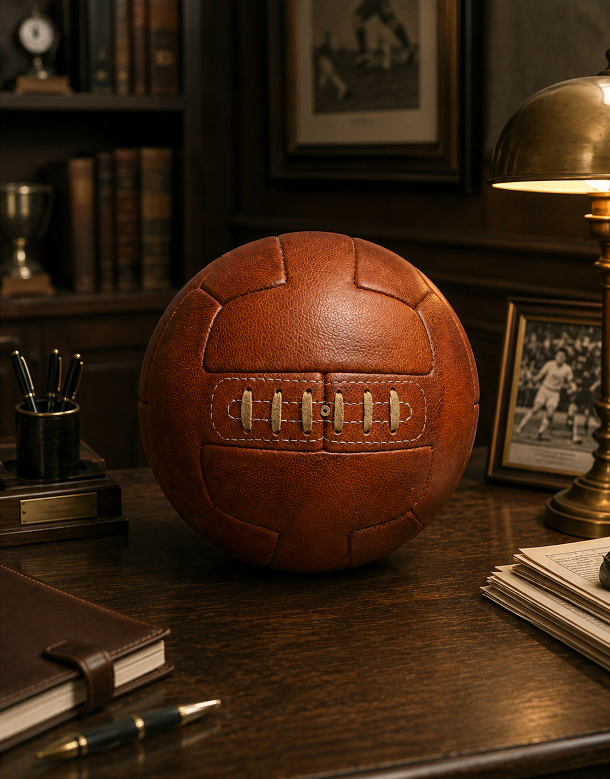Ballon en cuir véritable Old School Ballon en cuir véritable Old School – vue 3