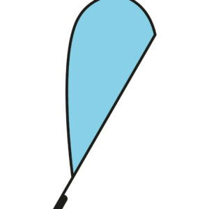 Drapeau plume personnalisé FF – vue 2