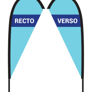 Drapeau plume personnalisé FF – vue 5