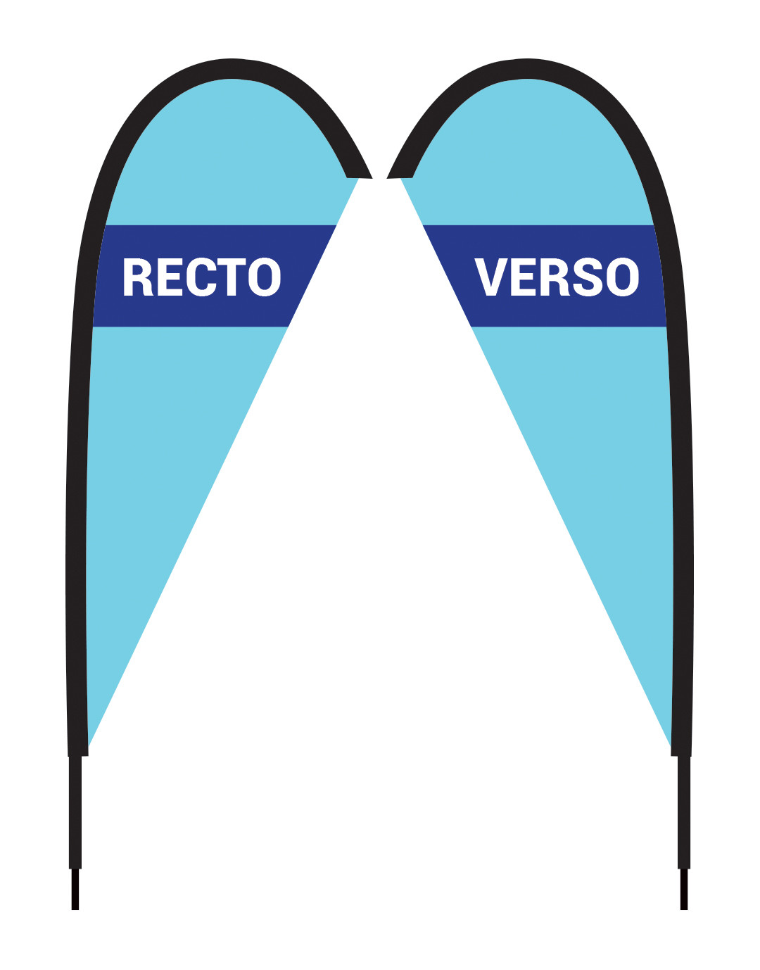 Drapeau plume personnalisé FF Drapeau plume personnalisé FF – vue 5