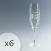 Flûte à champagne personnalisée en cristal Bohemia Cristal