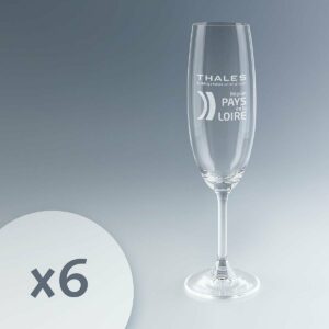 Flûte à champagne personnalisée en cristal Bohemia Cristal