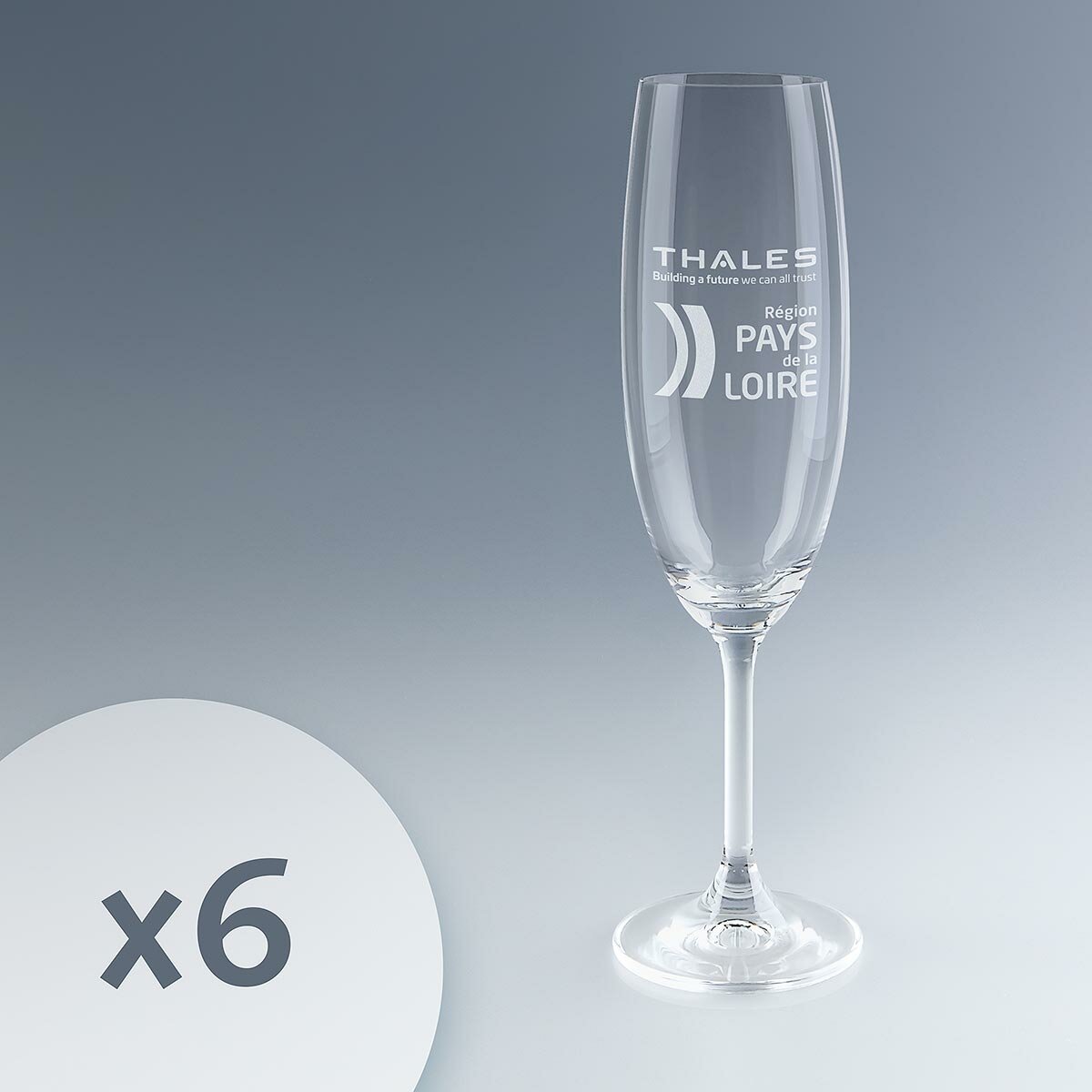 Flûte à champagne personnalisée en cristal Bohemia Cristal Flûte à champagne personnalisée en cristal Bohemia Cristal