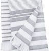 Fouta rayée avec franges Kariban K132