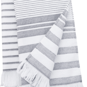Fouta rayée avec franges Kariban K132