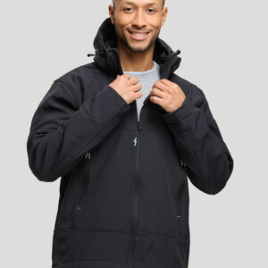 Blouson softshell homme en polyester recyclé Gabor