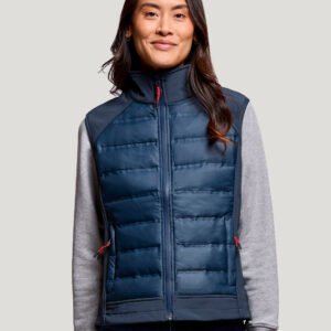 Bodywarmer hybride softshell et doudoune femme Gamma