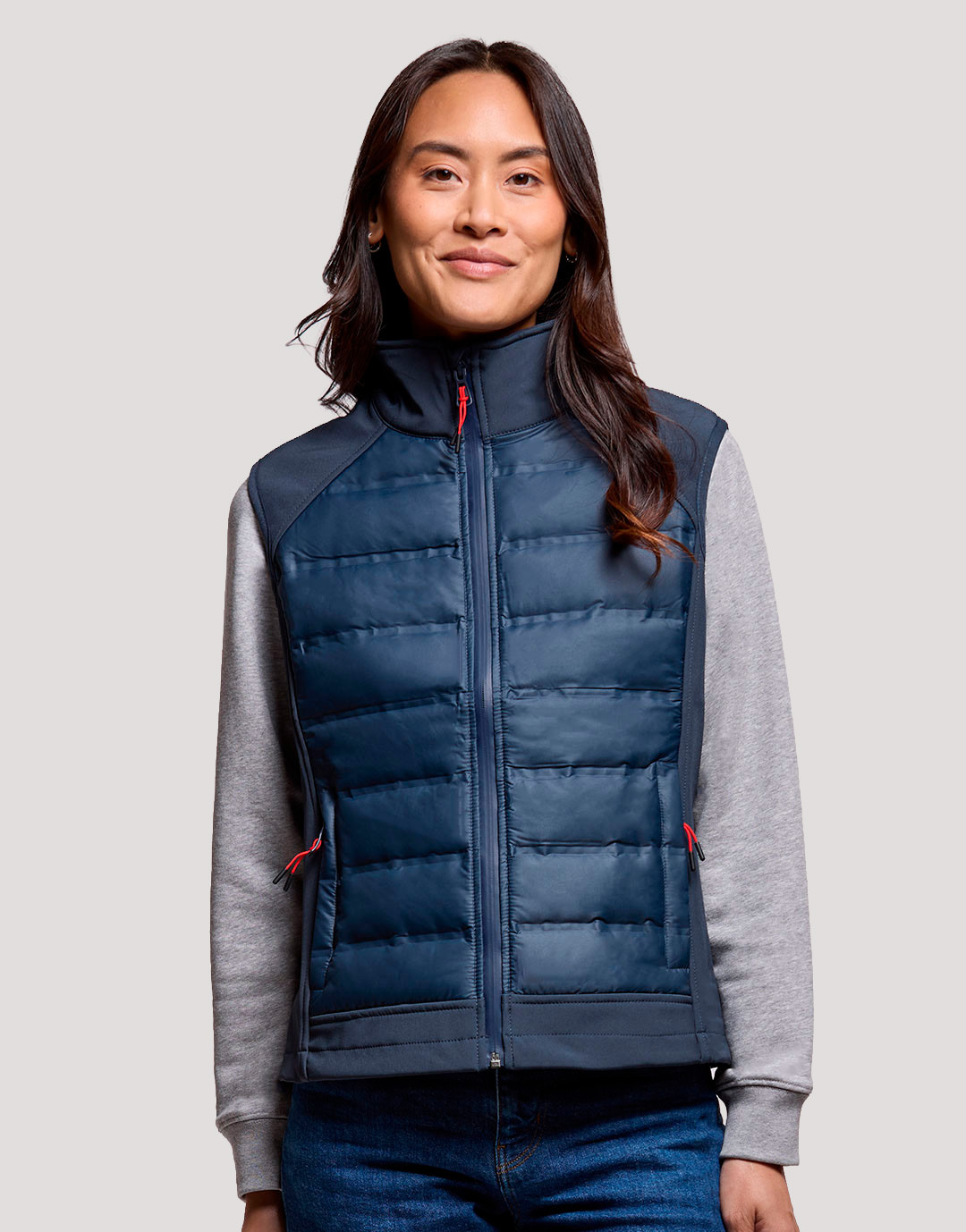 Bodywarmer hybride softshell et doudoune femme Gamma Bodywarmer hybride softshell et doudoune femme Gamma