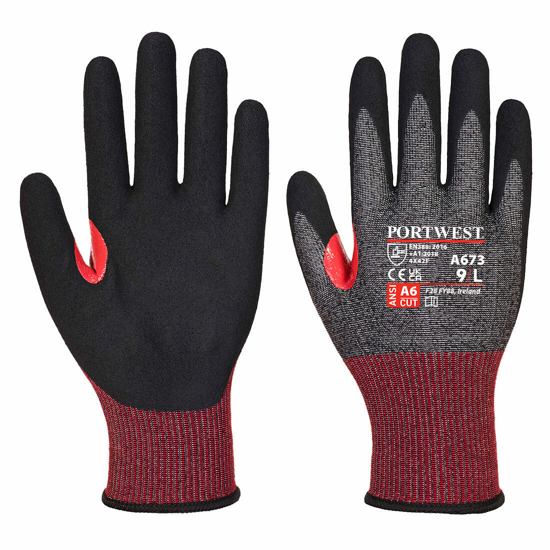 Gant anti-coupure ct ahr18 en mousse nitrile Portwest A673 Gant anti-coupure ct ahr18 en mousse nitrile Portwest A673