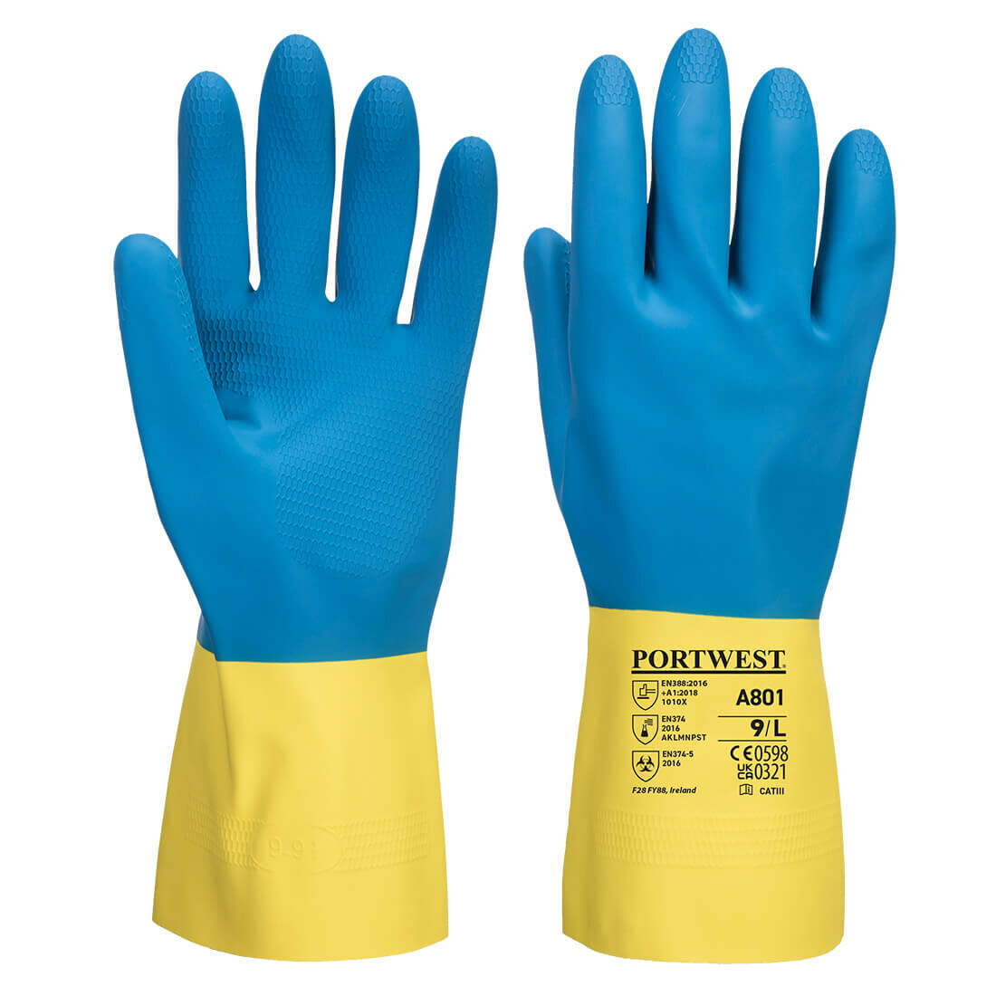 Gant Latex Double enduction Portwest A801 Gant Latex Double enduction Portwest A801