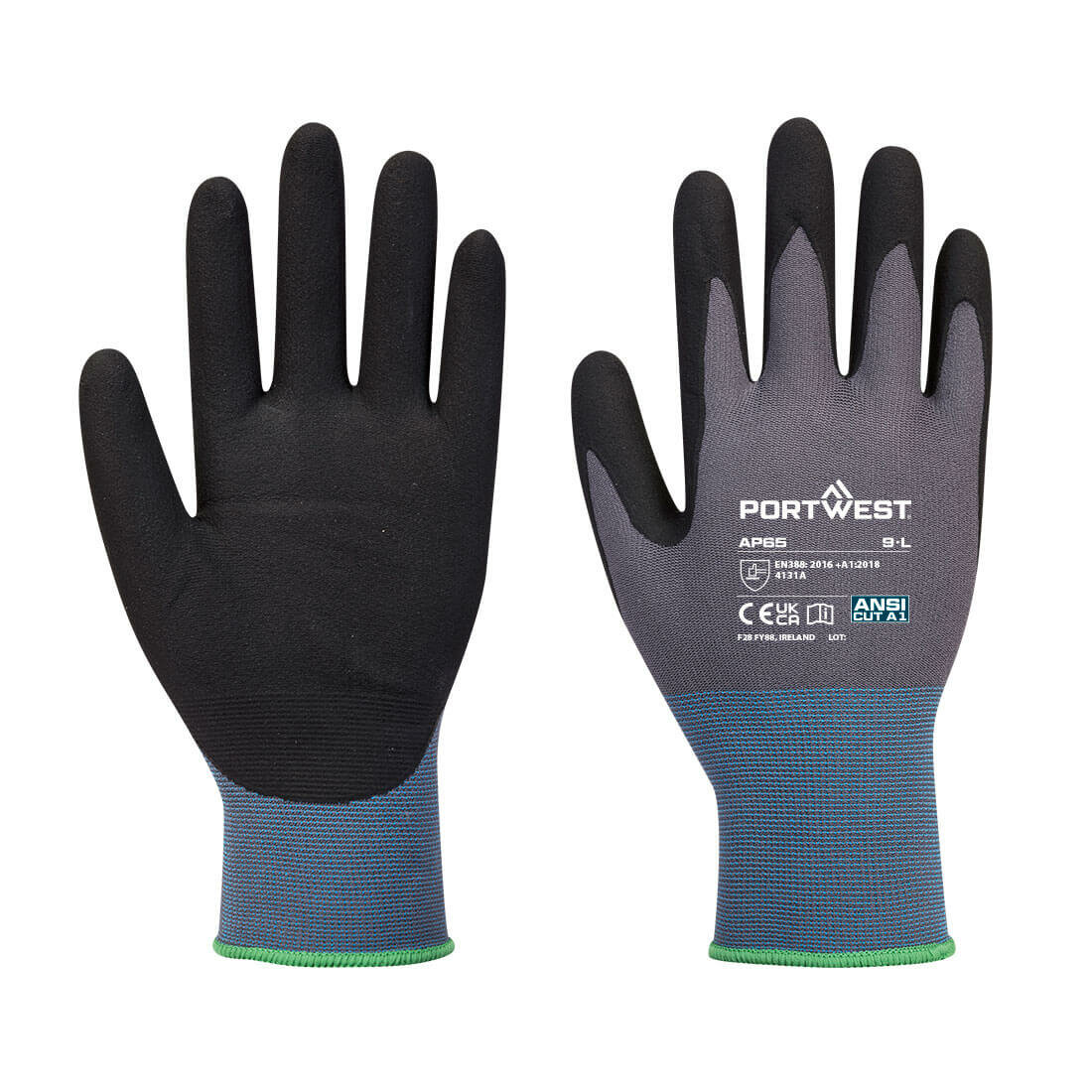 GANT NPR PRO MOUSSE NITRILE 100% Coton 330 gr/m² Portwest AP65 GANT NPR PRO MOUSSE NITRILE 100% Coton 330 gr/m² Portwest AP65