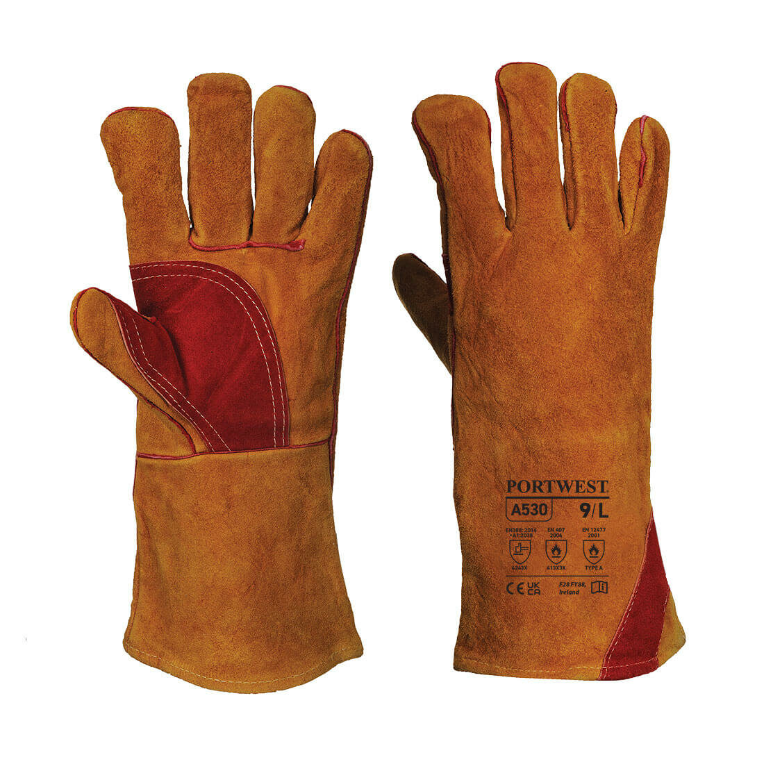 Gant soudeur renforcé (Pack 6pcs) Portwest A530 Gant soudeur renforcé (Pack 6pcs) Portwest A530