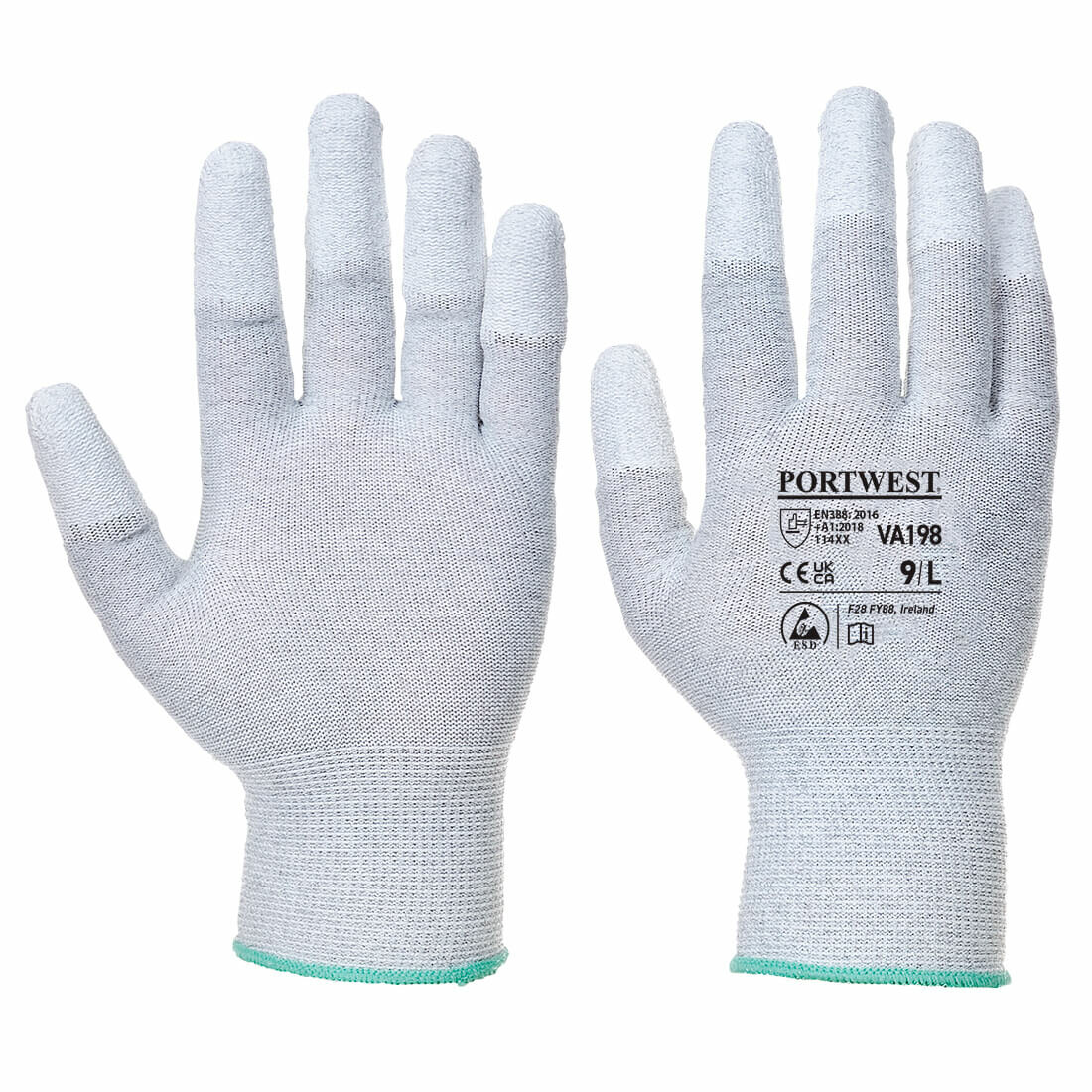 Gant Vending Fingertip antistatique enduit PU Portwest VA198 Gant Vending Fingertip antistatique enduit PU Portwest VA198