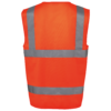 Gilet de sécurité haute visibilité recyclé avec zip unisexe WK. Designed To Work WK618