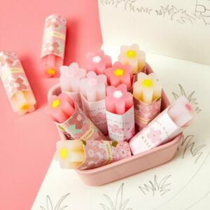 Gomme Stick Fleurs de Cerisier Kawaii
