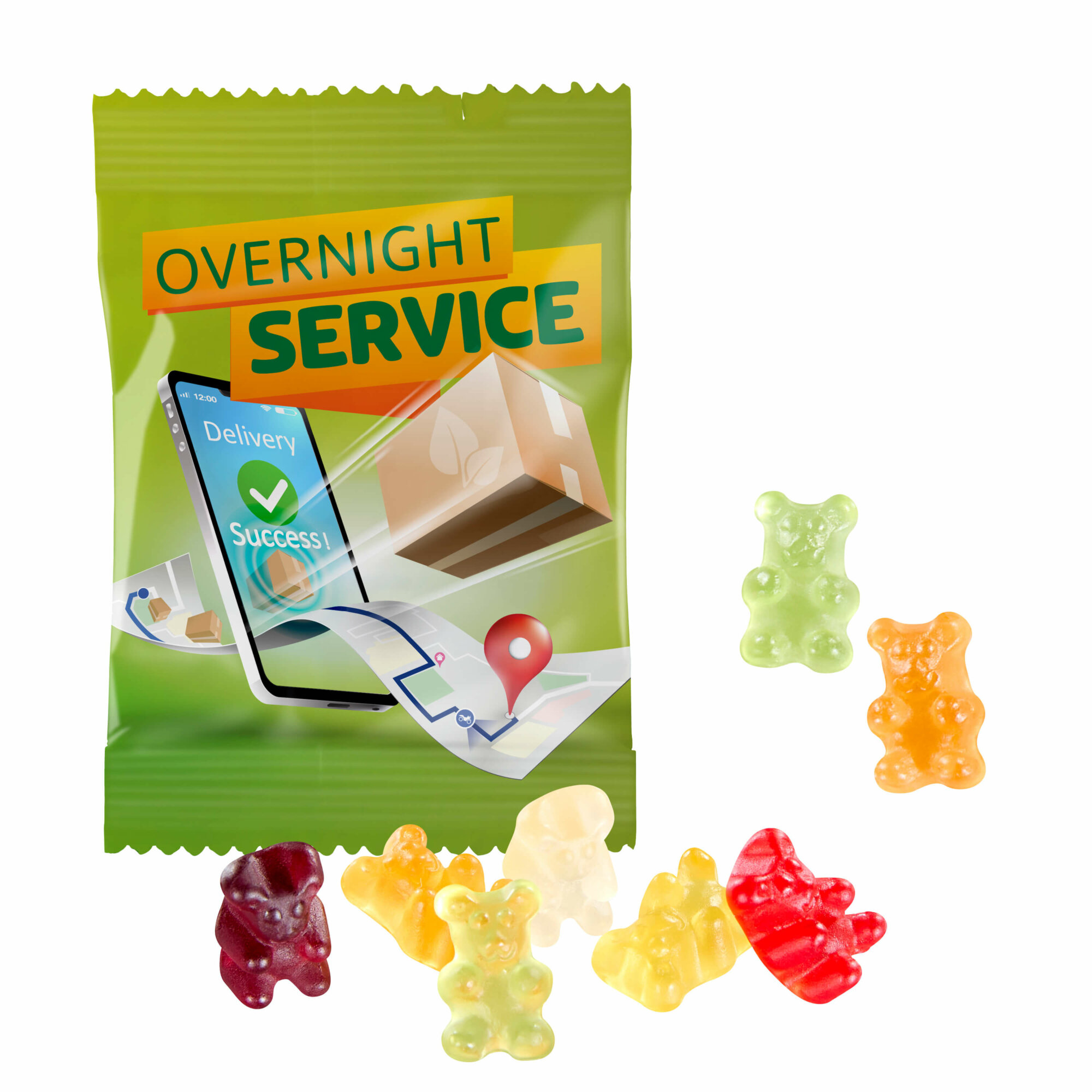 Gommes de fruits oursons premium VEGAN - production en 24 h Gommes de fruits oursons premium VEGAN - production en 24 h