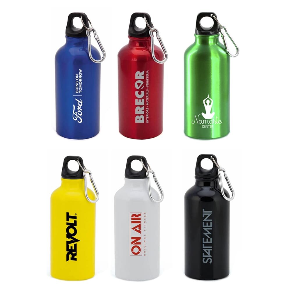 Gourde en métal de 400 ml aux couleurs assorties MENTO. Gourde en métal de 400 ml aux couleurs assorties MENTO.