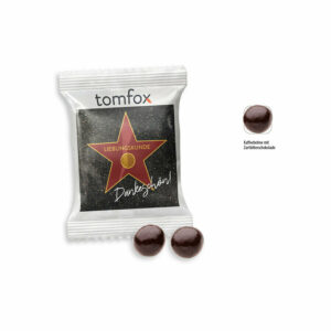 Grains de café enrobés de chocolat en sachet promo, 2 pièces