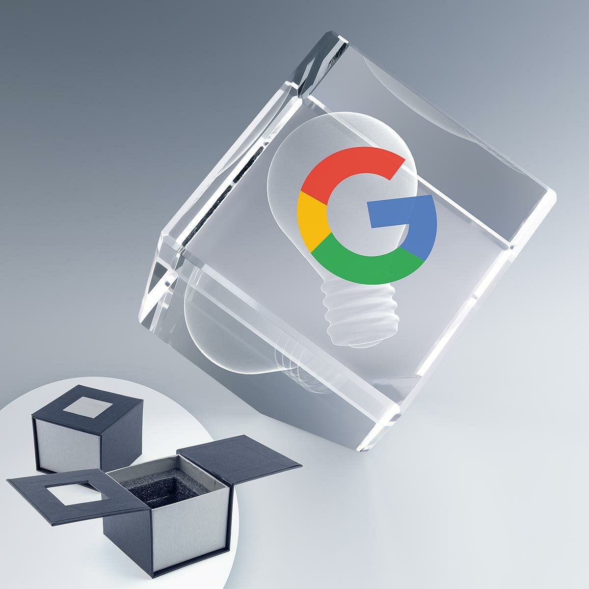 Grand Cube Pan Coupé en verre 10 cm Grand Cube Pan Coupé en verre 10 cm