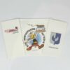 Grande serviette blanche 40x40 personnalisée en quadrichromie