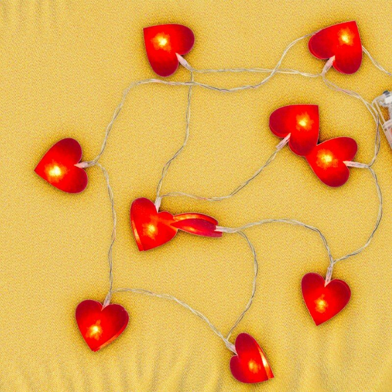 Guirlande Lumineuse Love Cœurs Feutrine Guirlande Lumineuse Love Cœurs Feutrine