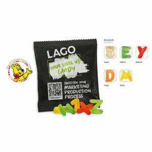 HARIBO ABC Lettres et Chiffres en sachet promo, 15 g