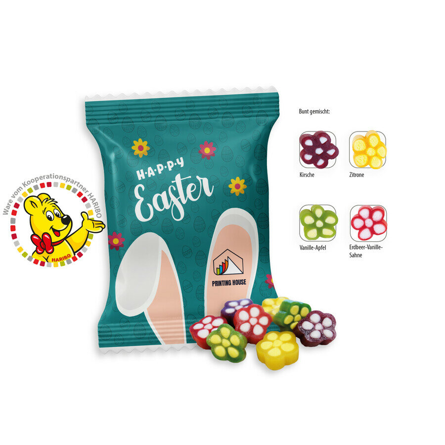 HARIBO fleurs colorées en sachet promo, 10 g HARIBO fleurs colorées en sachet promo, 10 g