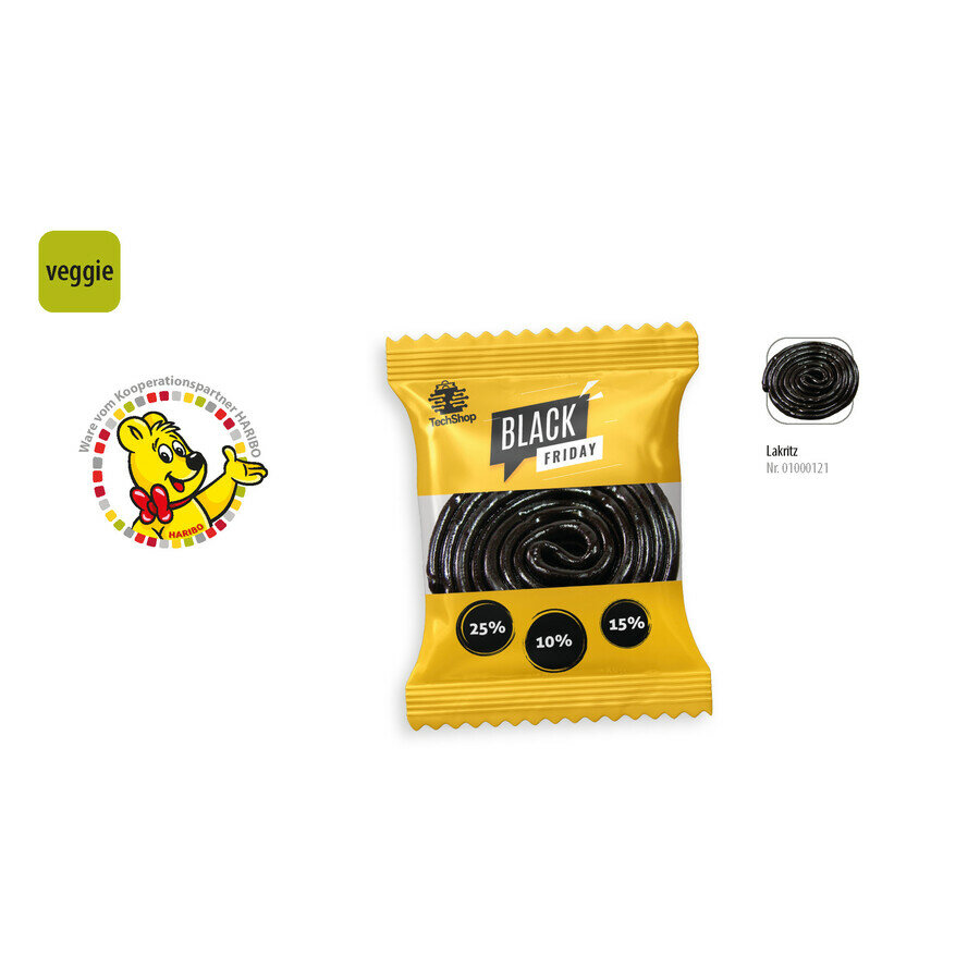 HARIBO Rouleau Rotella à la réglisse en sachet promo, 1 pièce HARIBO Rouleau Rotella à la réglisse en sachet promo, 1 pièce