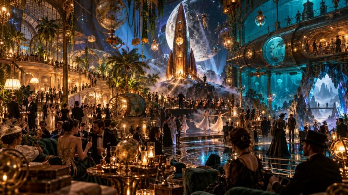 Soirée Uni'Vernes : fusée, Nautilus et orchestre dans un palais inspiré de Jules Verne