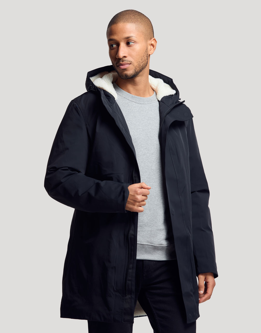 Parka longue intérieur sherpa Hoxton Parka longue intérieur sherpa Hoxton – vue 2