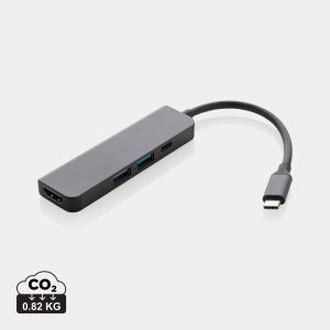 Hub avec entrée HDMI en aluminium recyclé Terra RCS