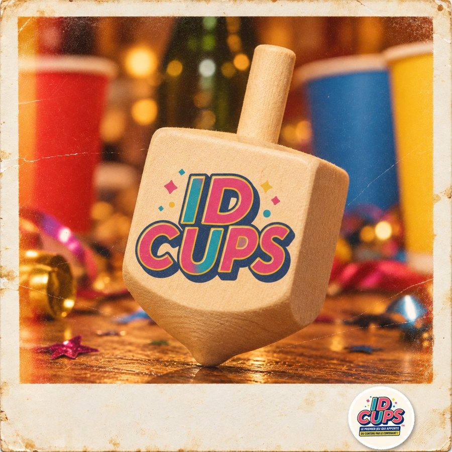 La toupie Temps en bois au logo ID CUPS