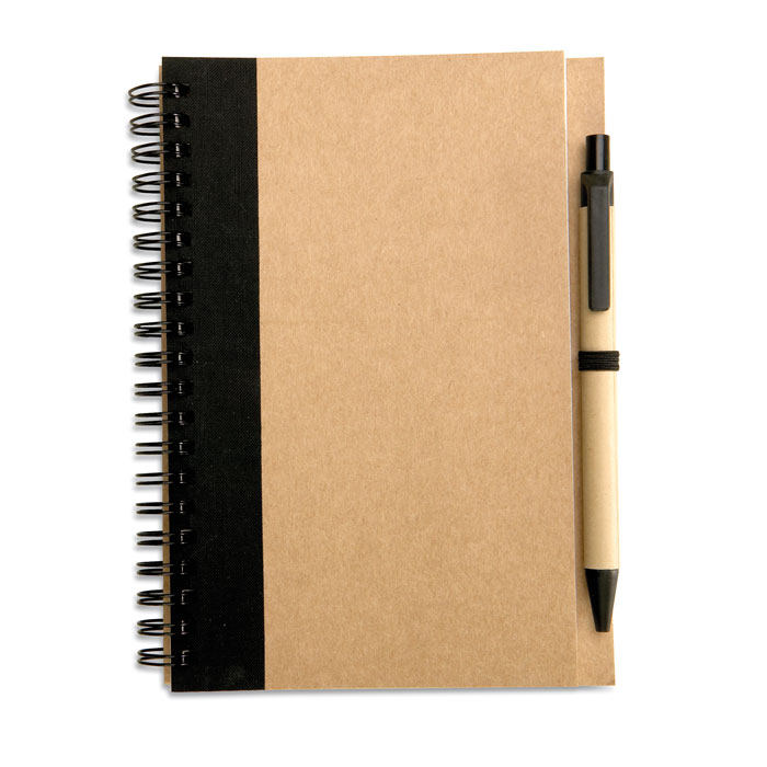 Bloc-notes recyclé et stylo Sonora Plus Bloc-notes recyclé et stylo Sonora Plus