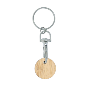 Jeton bambou avec porte-cles