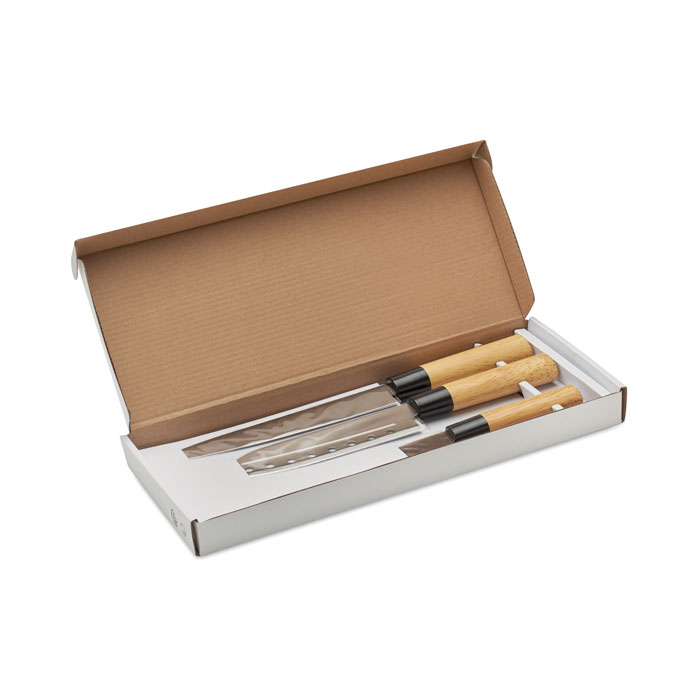 Set 3 couteaux style japonais Taki Set 3 couteaux style japonais Taki