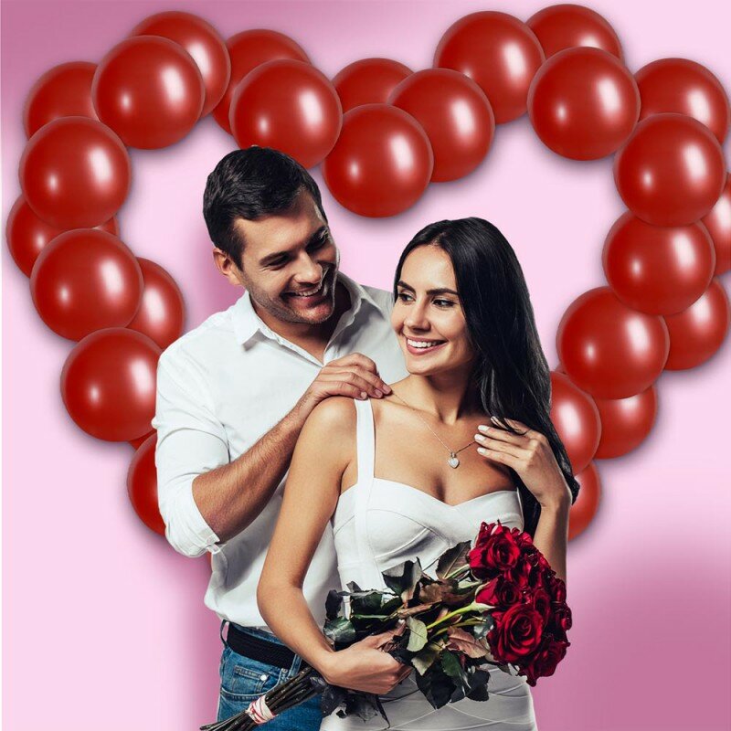 Kit Arche Cœur à 40 Ballons Rouges Kit Arche Cœur à 40 Ballons Rouges