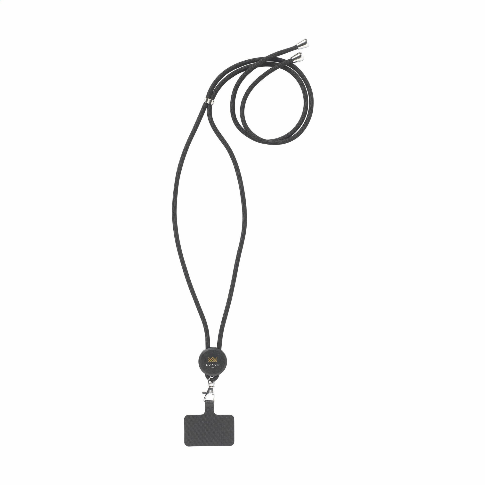 Lace Lanyard GRS RPET 0,5 cm cordelière téléphonique Lace Lanyard GRS RPET 0,5 cm cordelière téléphonique