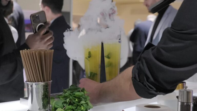 Bar à mojitos de la soirée de lancement