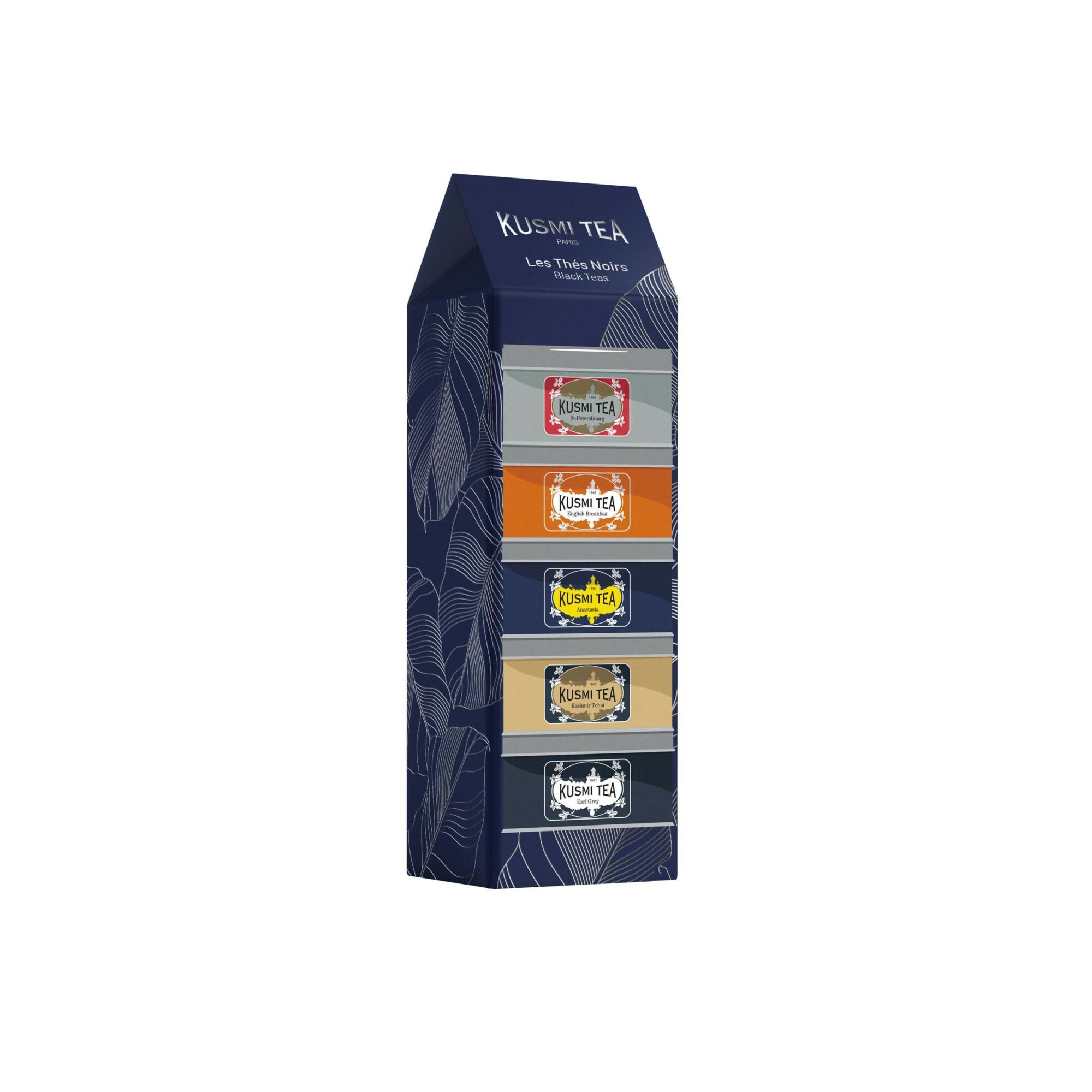 Les Thés Noirs bio - Assortiment de 5 boîtes métal - 100 gr Kusmi Tea Les Thés Noirs bio - Assortiment de 5 boîtes métal - 100 gr Kusmi Tea