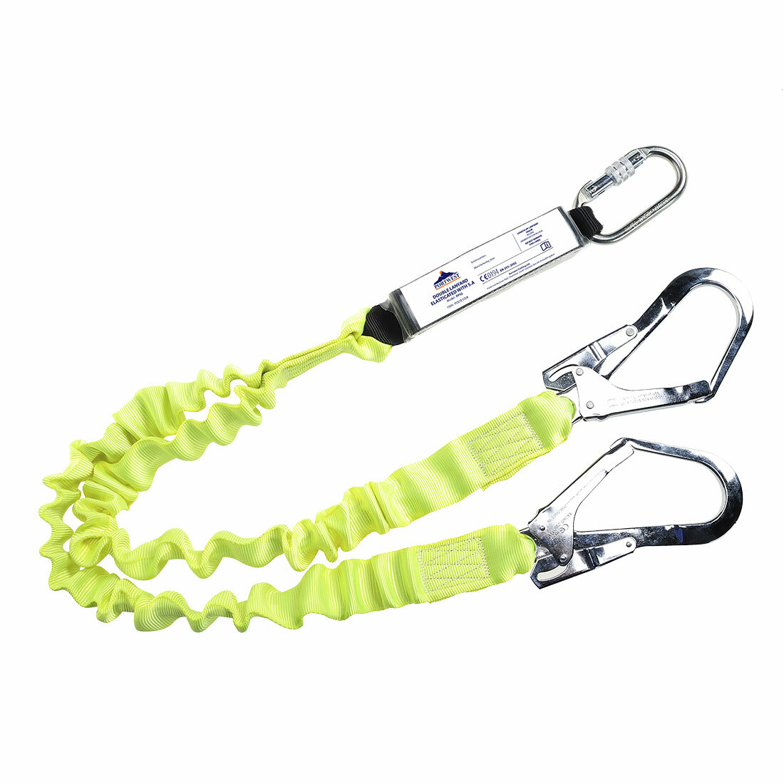 Longe élastique double avec absorbeur d'énergie Portwest FP52 Longe élastique double avec absorbeur d'énergie Portwest FP52