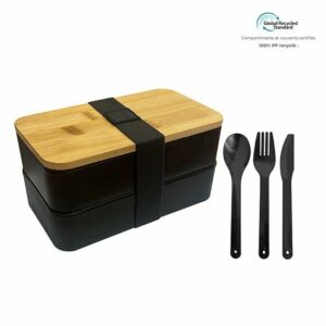 LunchBox 2 compartiments et couverts Environnement & Nature