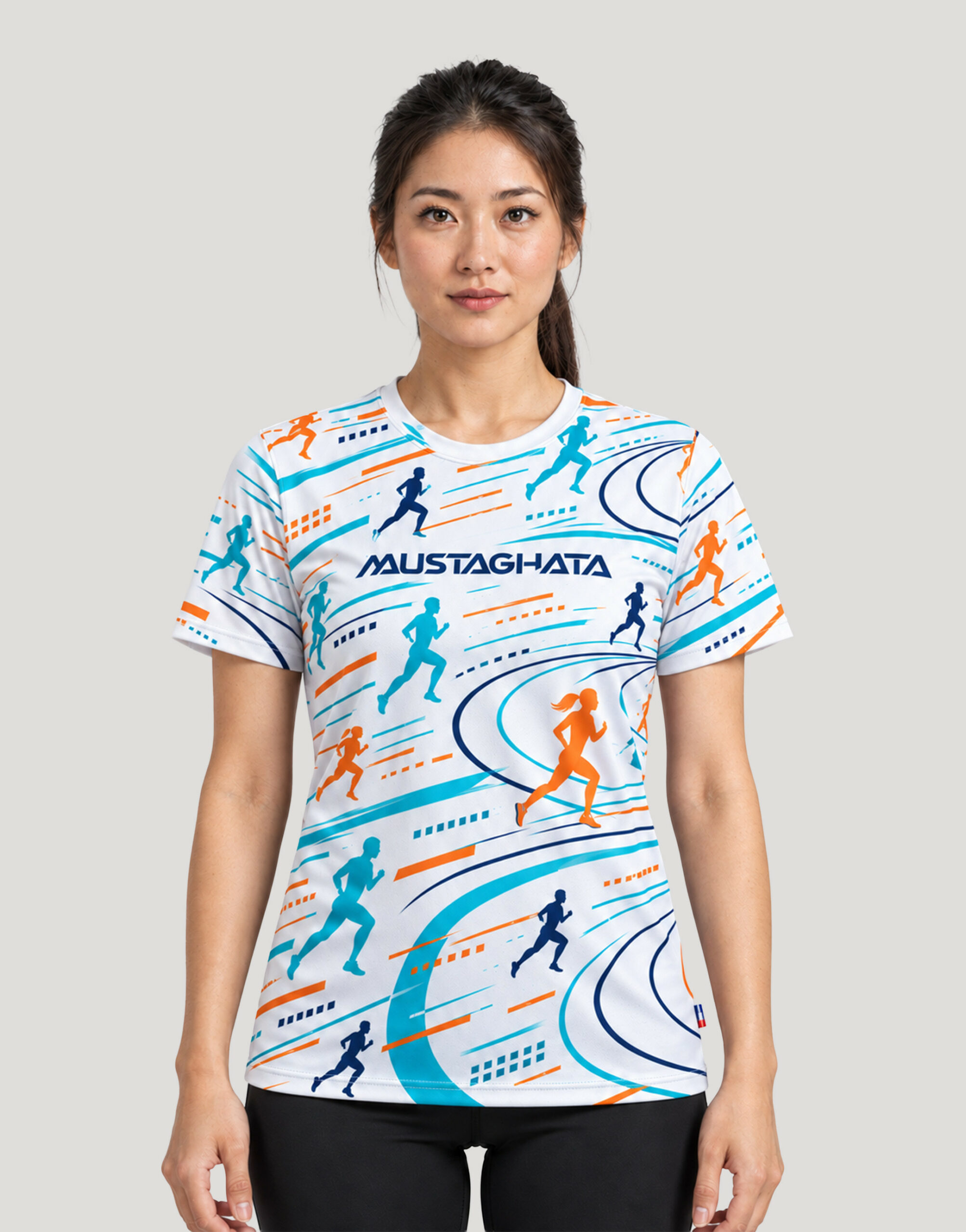 Tee-shirt running femme imprimé fabriqué en France Lure Tee-shirt running femme imprimé fabriqué en France Lure – vue 2