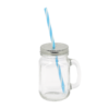 Mason jar 40 cl avec paille