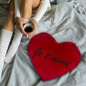 Maxi Coussin Coeur Rouge Je T'aime XXL 60 cm